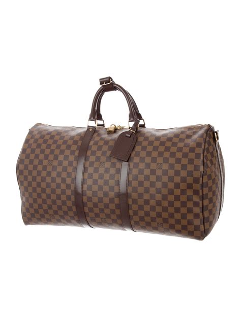 Keepall Bandoulière 55 Damier Ebene Canvas 